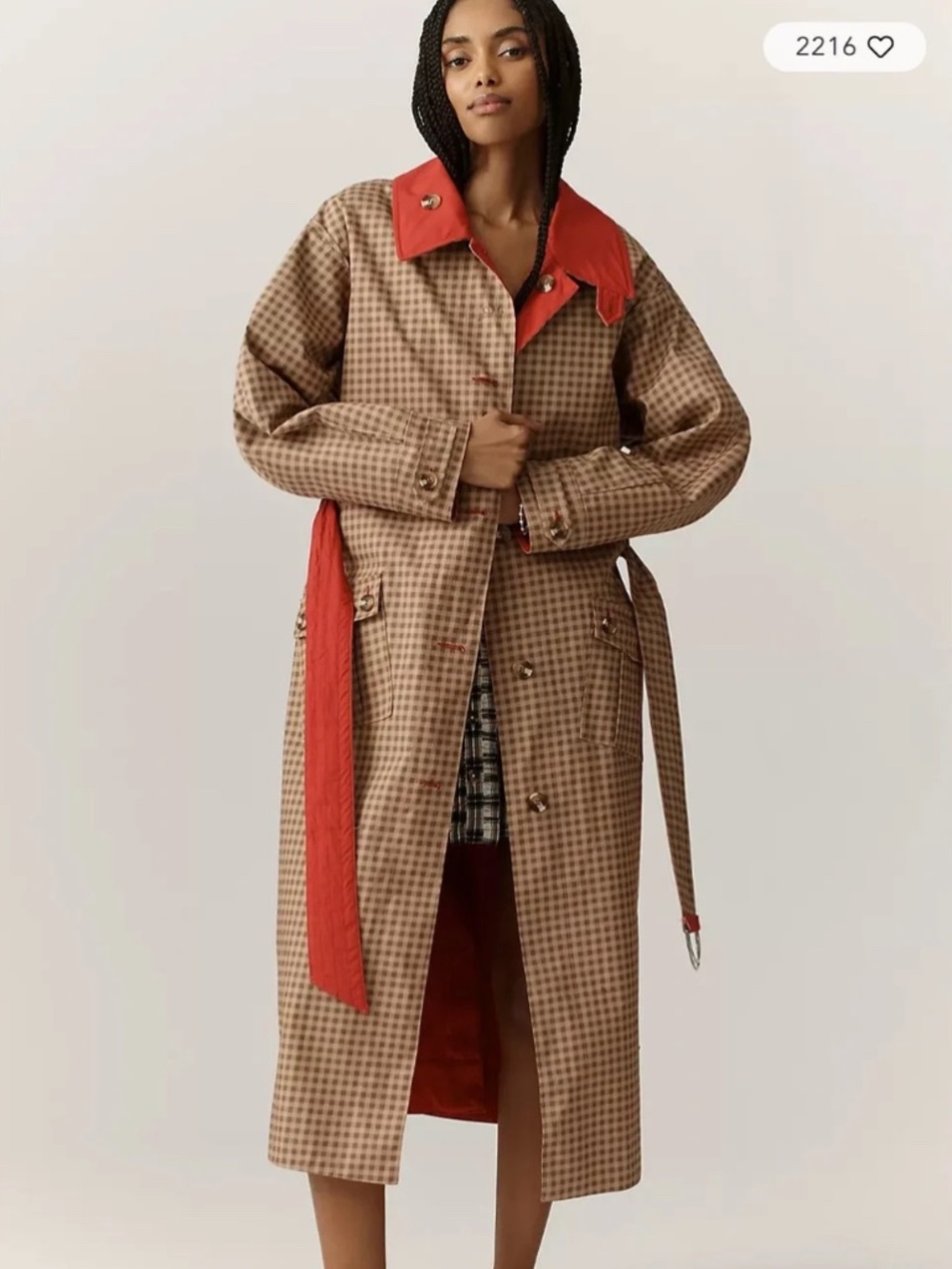 NWT DM Anja Reversible Trench Coat